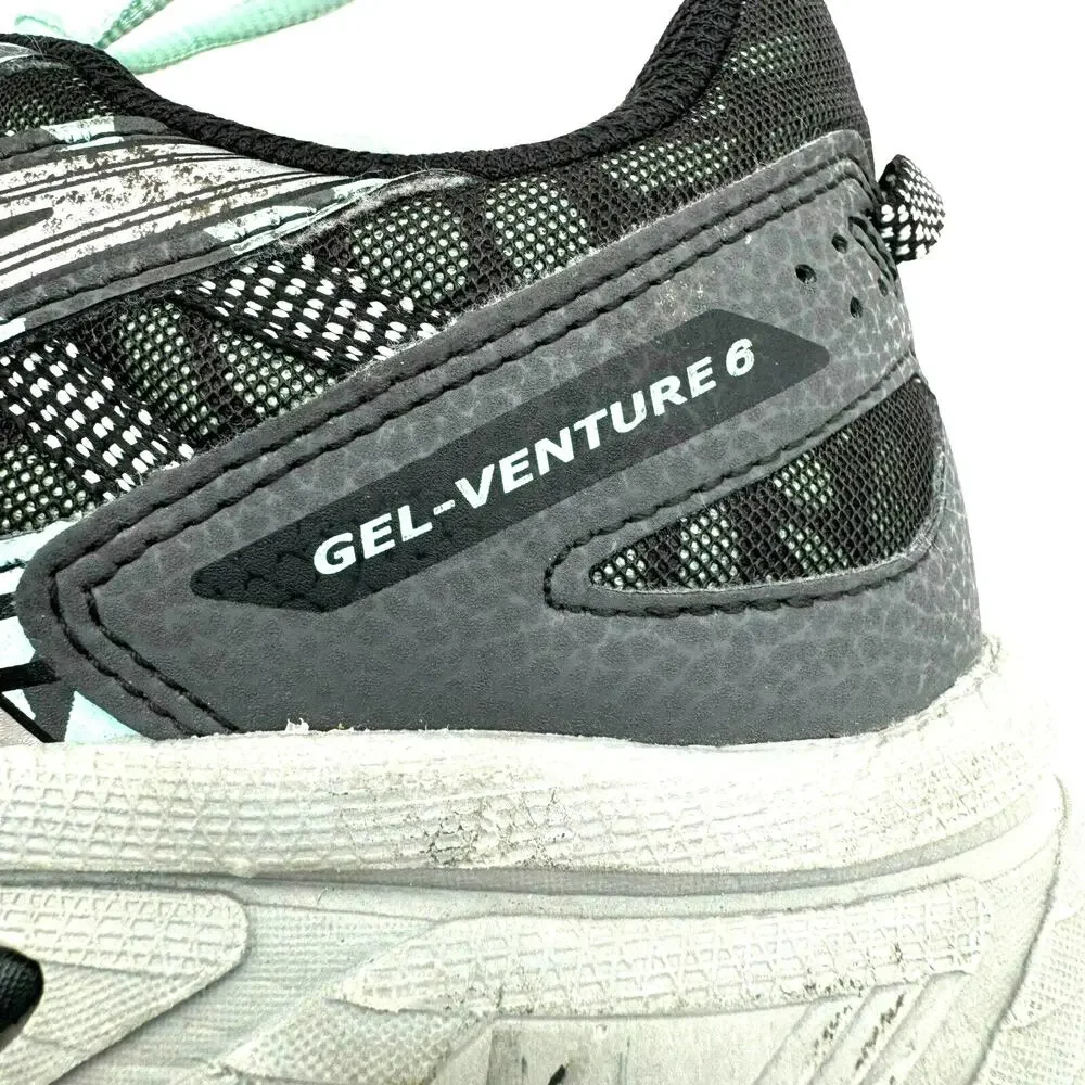 Asics Womens Size 10 Gel Venture 6 T7G7Q(D)‎ teal Gray Running Shoes Sneakers